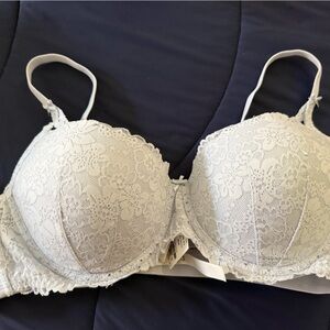 Victoria's Secret Lace Underwire Bra - blue bling PINK date bra